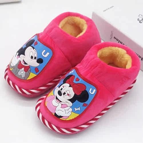 Pantoufles enfants en suède pour hiver - Ref 986664 Image 12