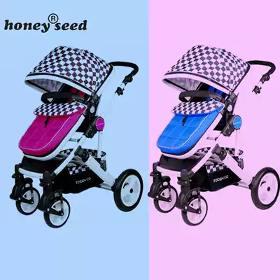 American HONEY SEED baby stroller can sit and lie high landscape folding newborn shock avoidance baby stroller