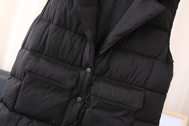 Mùa đông 2018 cộng với phân bón XL áo vest nữ chất béo mm200 kg áo dài cotton hoang dã áo khoác jean nữ