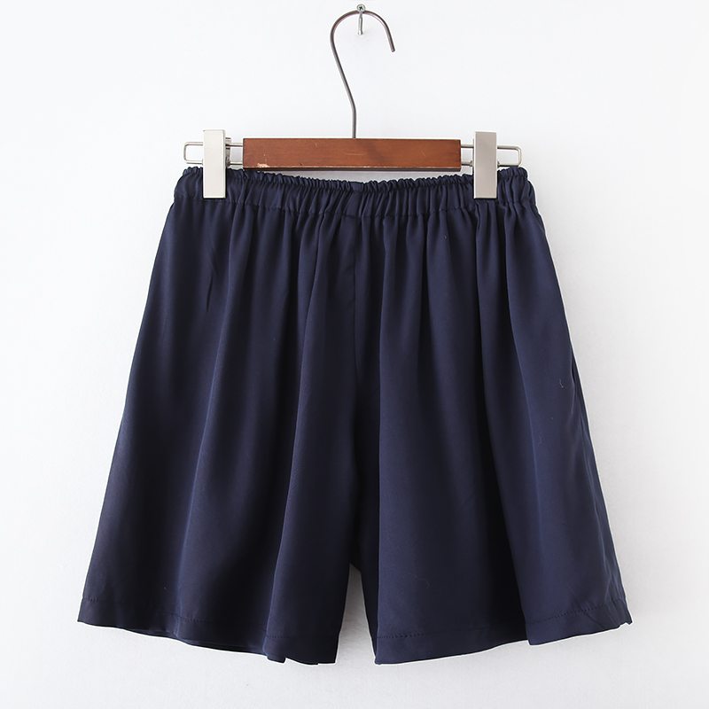 Mùa hè 2018 mới XL của phụ nữ béo mm220 kg chân rộng co giãn eo dây rút quần short váy quần thủy triều quần sooc da nữ đẹp