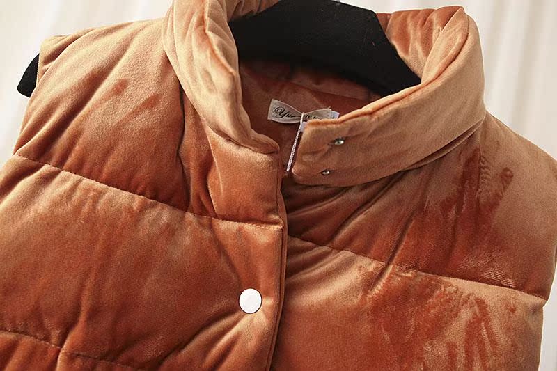2018 thu đông mới 200 cân béo MM size lớn nữ nhung nhung vàng vest vest ngắn vest vest áo blazer nữ