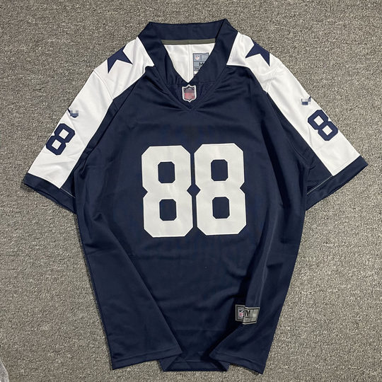 European and American large size hiphop jersey hip hop street dance embroidery retro street rugby uniform oversize skateboard T