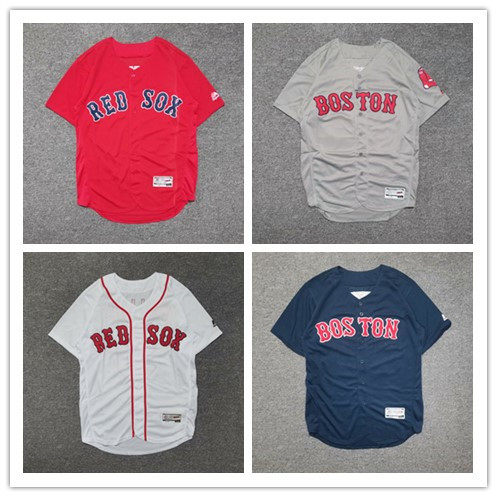 Boston Red Sox American baseball uniforms Embroidered Letters Short Sleeve Cardiovercoat Street Dance Hip Hop Jersey Man and Men's Tide-Taobao