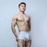 Quần lót nam 2 võ sĩ nam modal cotton mỏng thoải mái gợi cảm quần boxer nam màu rắn thoải mái tuổi trẻ - Giữa eo