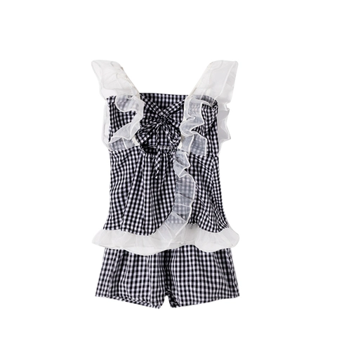 Хижина для принцессы, детский летний тонкий комплект, летняя одежда, детская одежда, в западном стиле