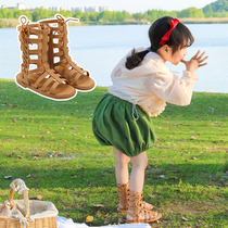 Girls Sandals 2021 New Children Summer Little Girl Korean version of Roman Shoes Tide Fashion Princess Sandals