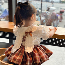 66 Princess childrens shirt girls foreign coat summer baby cotton short sleeve shirt thin summer sunscreen coat