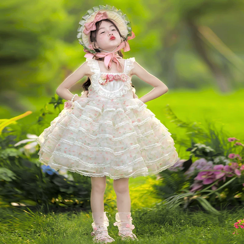 Платья принцессы маленькие наряды, юбка для девочки, косплей, стильLolita