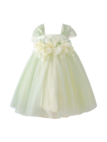 Летний наряд маленькой принцессы, платье, детская летняя тонкая юбка, в западном стиле, детская одежда