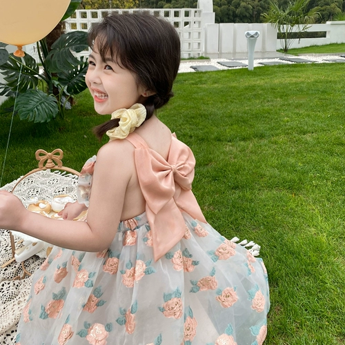 Платье для принцессы, юбка на девочку, летняя одежда, летнее платье-комбинация, коллекция 2023