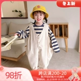 Детский комбинезон для принцессы, детские осенние штаны, коллекция 2022, в западном стиле