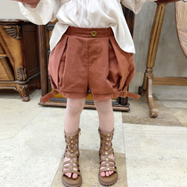 66 Princess girl buds shorts baby bloomers summer thin wear casual Childrens pants pumpkin pants tide