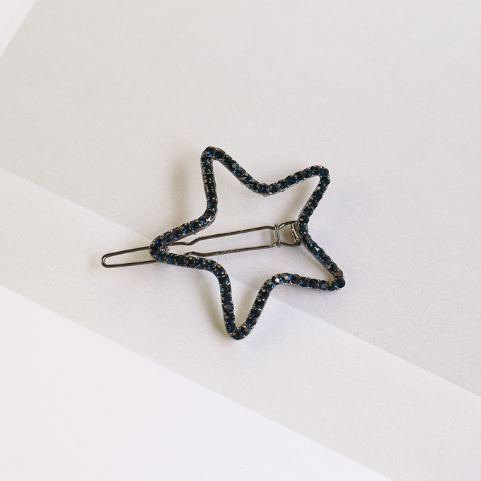 Hàn Quốc phụ kiện tóc kẹp tóc ngôi sao năm cánh sao kim cương bên clip đầu clip bangs clip rhinestone từ clip kẹp tóc trang sức đầu - Phụ kiện tóc kẹp tóc sau