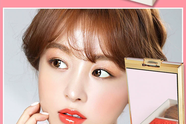 Phấn má hồng Shaqili làm nổi bật và sửa chữa một tấm đích thực unicorn rouge nude trang điểm tự nhiên màu cam đỏ mặt trời - Blush / Cochineal