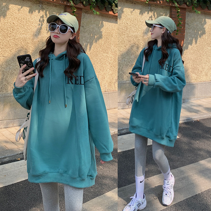 Pregnancy Woman dress Autumn winter dress Large size Loose Cartoon Plus Thicken cotton T Yanist suit Fashion Chauma Weavewear Woman