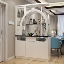 Modern porch cabinet partition living room Hall Cabinet decoration cabinet wine cabinet Hall locker wine cabinet double-sided porch screen
