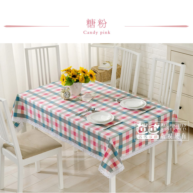 Cotton đôi sợi dọc đôi vĩ độ đơn giản Hàn Quốc kẻ sọc nhỏ tươi ren vải vải bàn cà phê vải bìa tùy chỉnh khăn trải