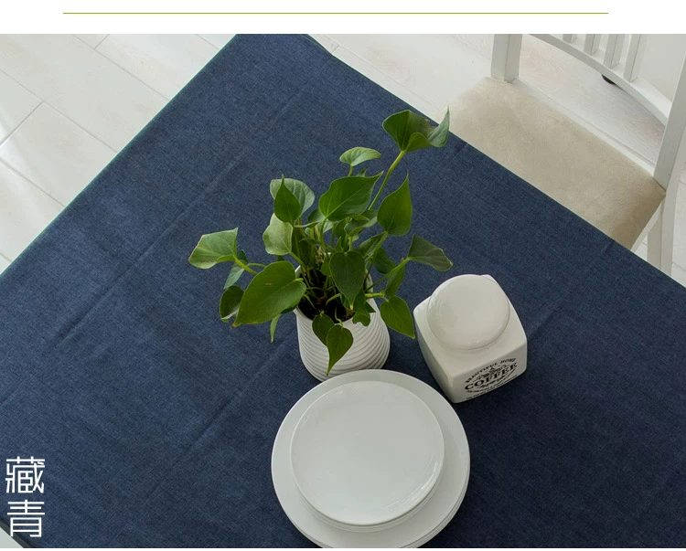 Simple bàn ăn hiện đại Bubu thuật chống thấm bông nhỏ tươi màu vải khăn trải bàn hình chữ nhật bàn cà phê tùy chỉnh vải - Khăn trải bàn