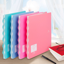 Kindelli (KINARY) Morandi wave lace single-length pledge clip single powerful folder A4 data clip