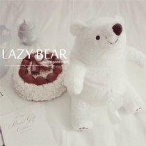 Cartoon Cute Polar Bear Cute White Bear Tissue Sleeve G* P Paper Towel Drum Tissue Car With Plush Tissue Box