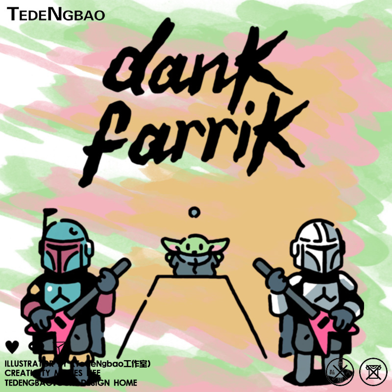 Star Wars the Mandalorian Co-Branded Short-Sleeved T-Shirt Baby Yoda Anime Cartoon Merchandise Half-Sleeve Summer