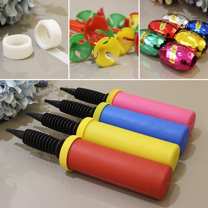 Wedding celebration supplies Hand push foot pump Balloon clip Holder Ribbon glue point Balloon chain Accessories Set of tools