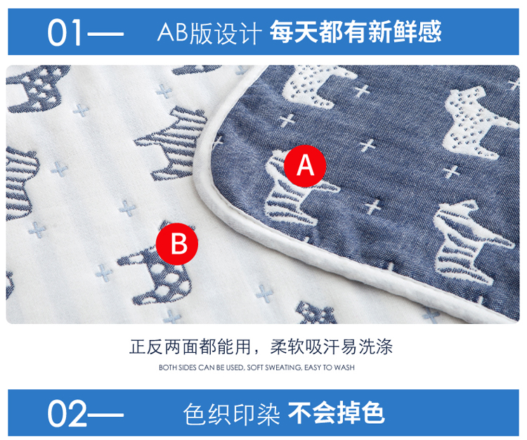Gối cotton gạc sáu lớp chính hãng dành cho người lớn vỏ gối đẹp