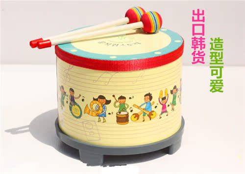 Orff Nhạc cụ Trẻ em Trống Hàn Quốc Đồ chơi giáo dục Trống Âm nhạc Âm nhạc Tay trống Đồ chơi Trống trẻ em đồ chơi âm nhạc điện tử cho trẻ