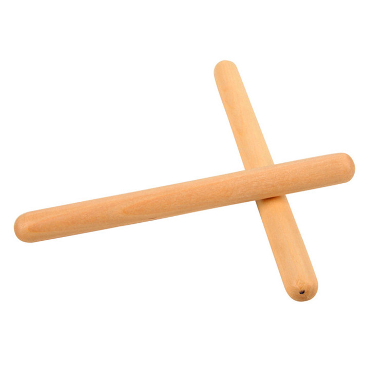 Orff bộ gõ trống gỗ gậy trống trống nhịp điệu gậy đồ chơi trẻ em âm nhạc đồ chơi