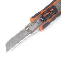 Steel shield S067015 Large utility knife Paper cutter Wallpaper knife Art knife Tool knife with 5 blades 18mm