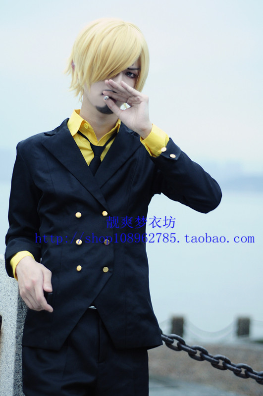 Anime One Piece Sanji Clothes Sanji Cosplay Costume Custom Send Tie