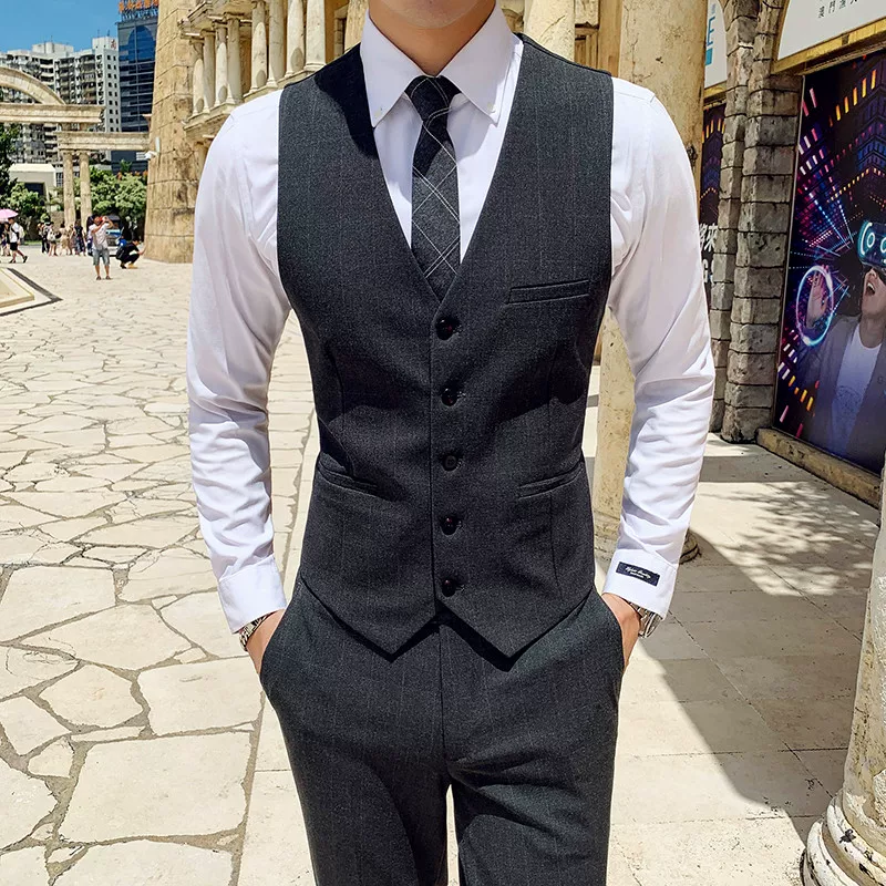 Spring vest for leisure, classic suit jacket