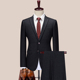 Suit phù hợp với những người đàn ông mỏng Hàn Quốc phiên bản của doanh nghiệp ba mảnh chuyên nghiệp mặc xu hướng đẹp trai sọc phù hợp để có được kết hôn