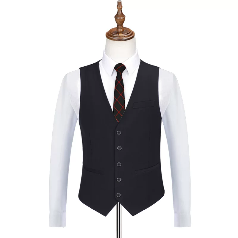 Брат, мужской черный жилет, костюм, платье, slim fit