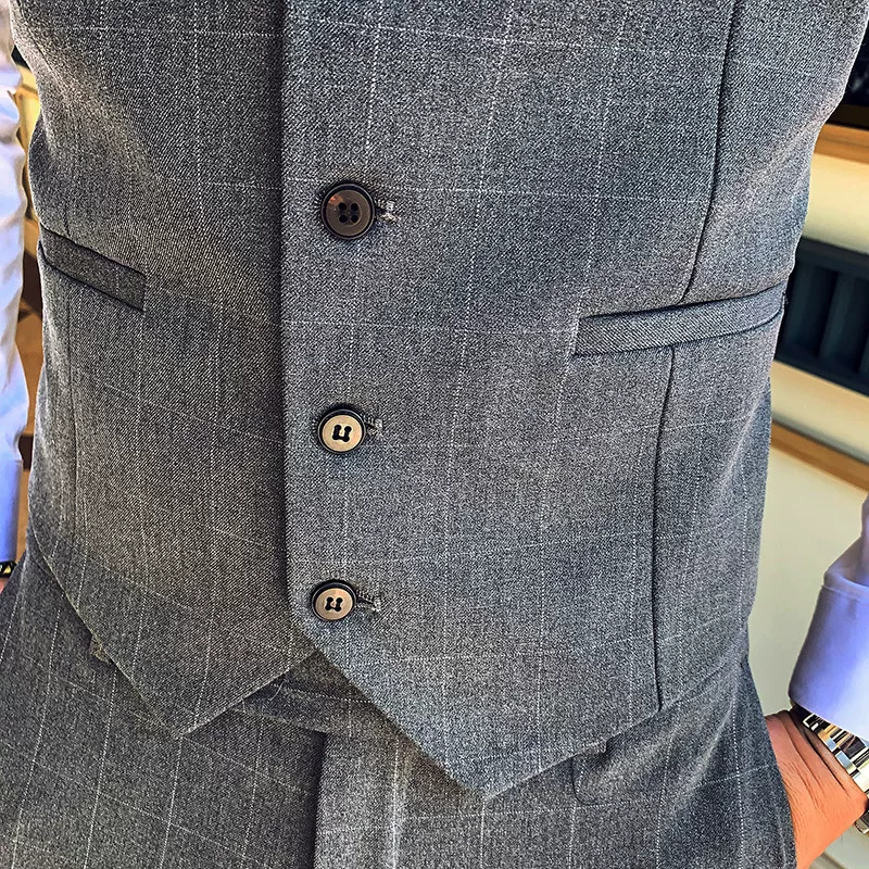 Spring vest for leisure, classic suit jacket