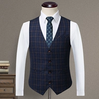 Синий желтый полосатый жилет