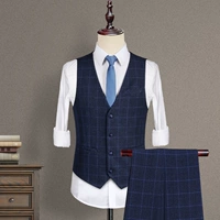 Xf-gz0107 Тибетская синяя плед (жилет+брюки)