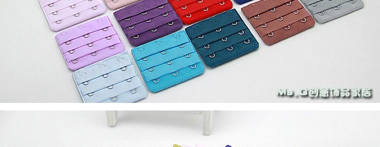Đồ lót khóa dài áo ngực khóa mở rộng khóa tăng trưởng kết nối khóa móc phụ kiện móc cộng với dây đeo ba hàng ba khóa đồ lót phụ nữ