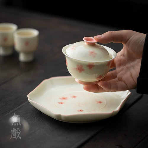Японский креативный керамический чай, ретро чайная чашка для домашнего использования, чайный сервиз, «сделай сам», ручная роспись