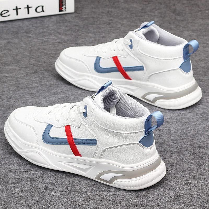 Hong Kong counter Supreme men's shoes with the same supreme breathable sneaker high - gang casual plate shoes