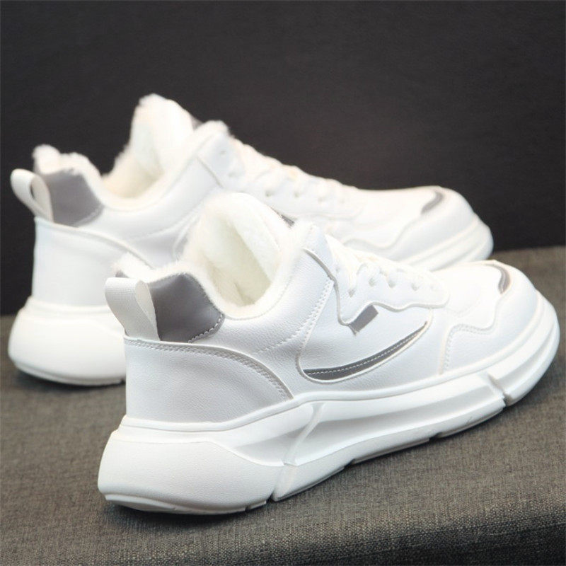 Hong Kong Supreme men's shoes small white shoes heightened plus velvet thick bottom shoes all-match casual sports shoes