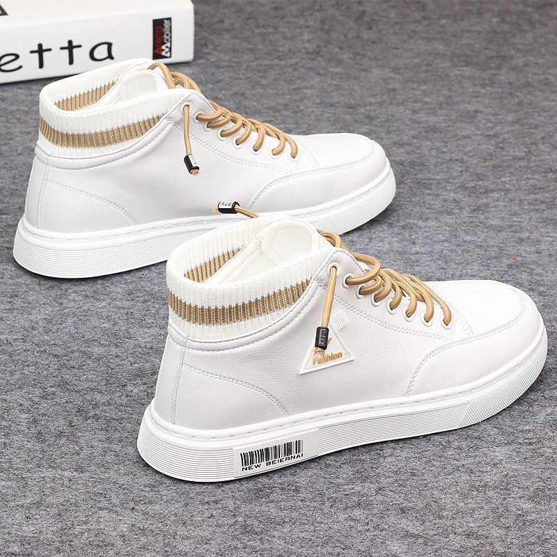 Hong Kong's Supreme men's shoes in spring with breathable sports leisure high - cylinder shoes