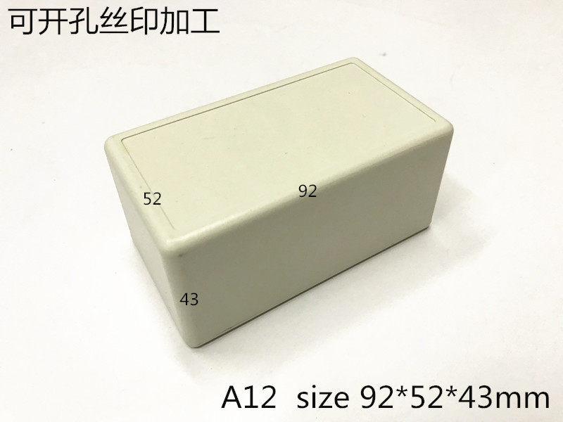 Direct selling blast plastic wiring box instrument case electronic equipment housing power filling box A12 92x52x43