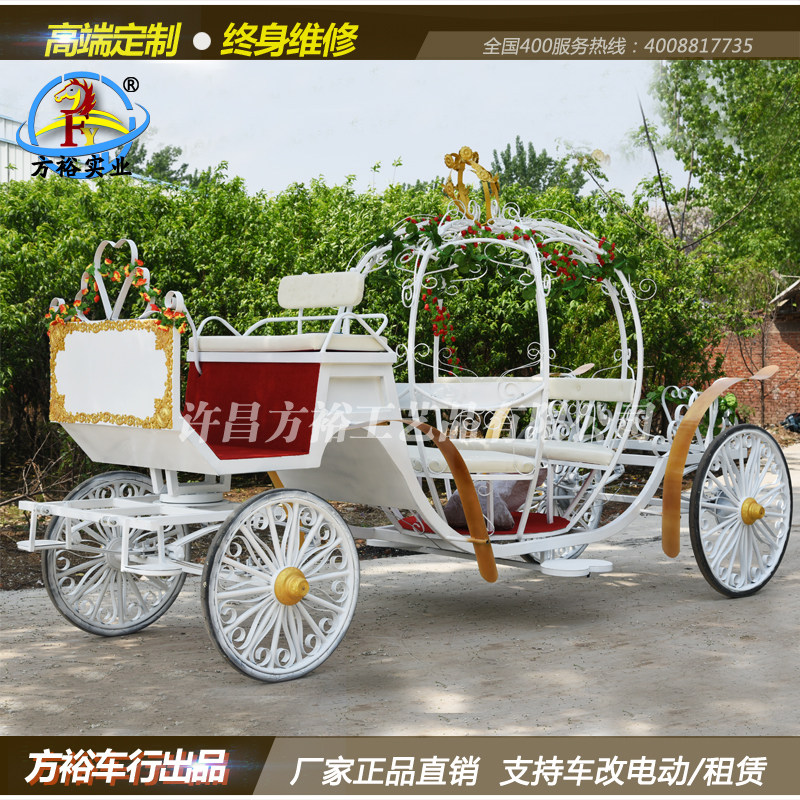 Pumpkin New other Wedding Iron Art Eurostyle Wagyu Outdoor Display Scenic Area Sightseeing Four Wheels Hotel Pick Up Guests