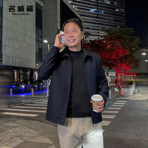 Dad autumn jacket jacket loose lapel coat middle-aged and elderly mens coat autumn grandfather casual mens clothing