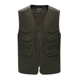 Mùa thu và mùa đông cộng với áo vest cotton dày nam vest ngoài trời chụp ảnh câu cá nhiều túi trung niên vest dụng cụ vest áo lông vũ
