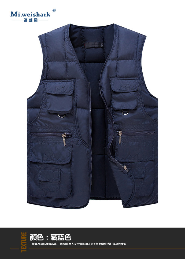 Mùa thu và mùa đông trung niên cotton phù hợp với bố nam mặc dày ấm cắt vai không tay áo khoác giả vest nam hàn quốc