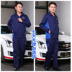 Cửa hàng sửa chữa cửa hàng Mercedes-Benz 4S kỹ thuật viên quần dài tay mùa đông cộng với dụng cụ cotton phù hợp với nam giới áo sơ mi trắng nam Bộ đồ