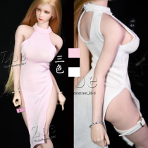 1 6 female soldiers high fork tight skirt tbleague phicen skirt leather leg tie