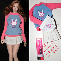 (Promotion) 1 6 female soldiers dva clothing TBLeague Phicen Watchman pioneer sweater short skirt